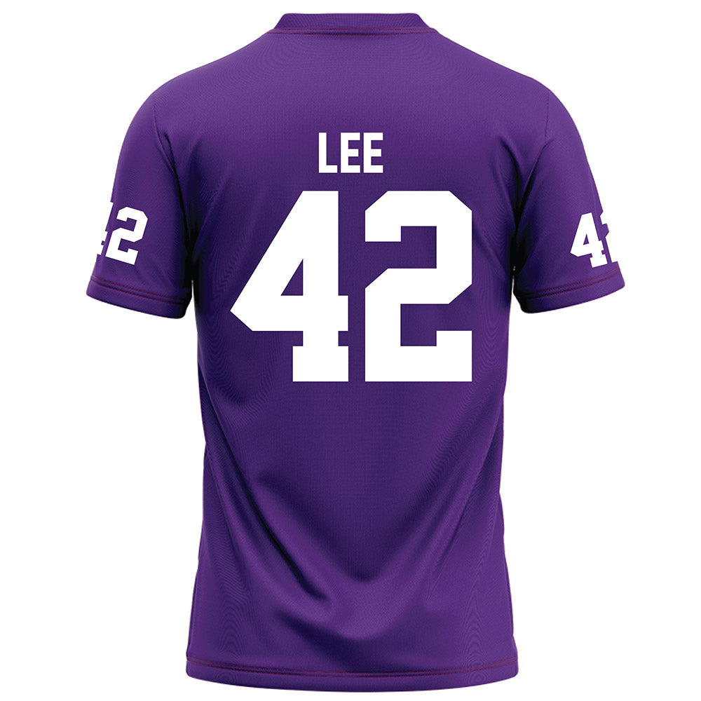 Furman - NCAA Football : Zach Lee - Purple Football Jersey-1