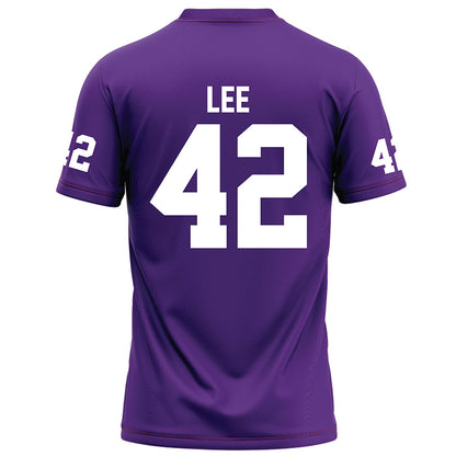 Furman - NCAA Football : Zach Lee - Purple Football Jersey-1