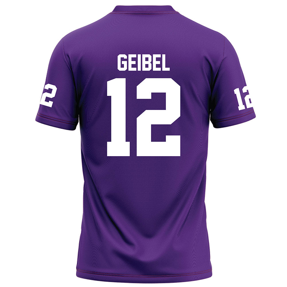 Furman - NCAA Football : Brady Geibel - Purple Football Jersey-1