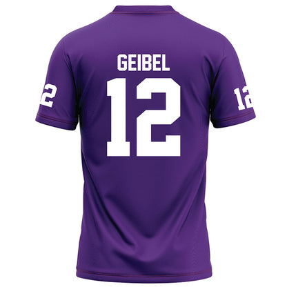 Furman - NCAA Football : Brady Geibel - Purple Football Jersey-1