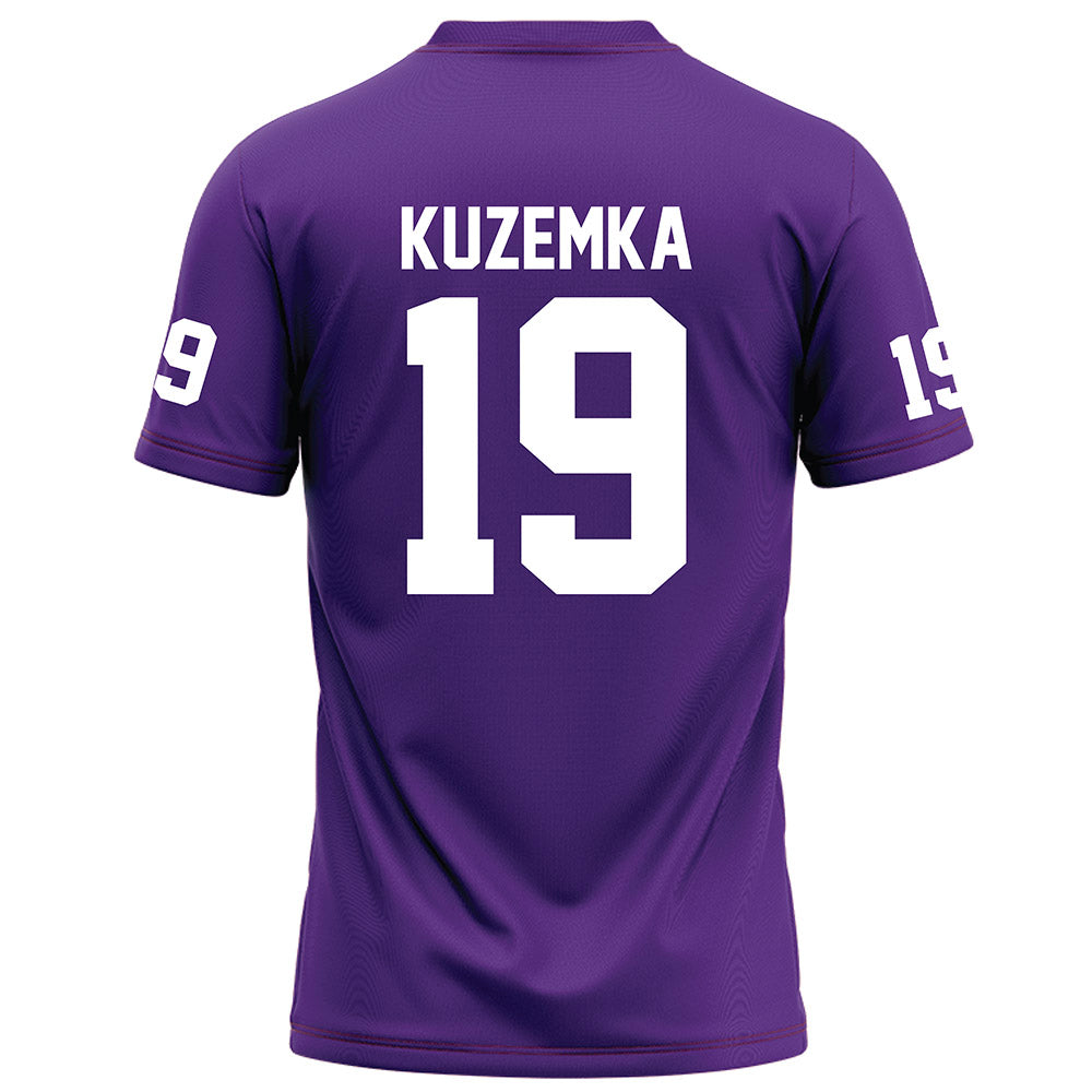 Furman - NCAA Football : Nicky Kuzemka - Football Jersey