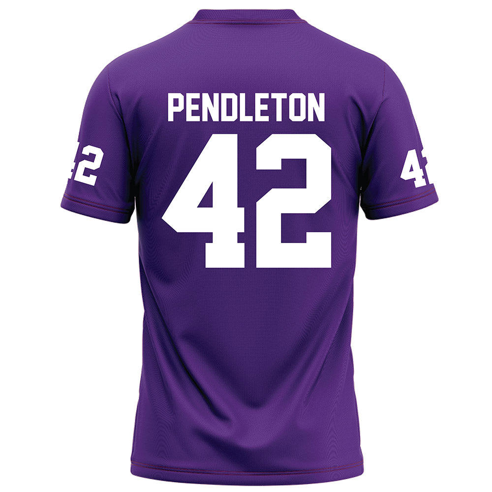 Furman - NCAA Football : Jakeman Pendleton - Purple Football Jersey-1