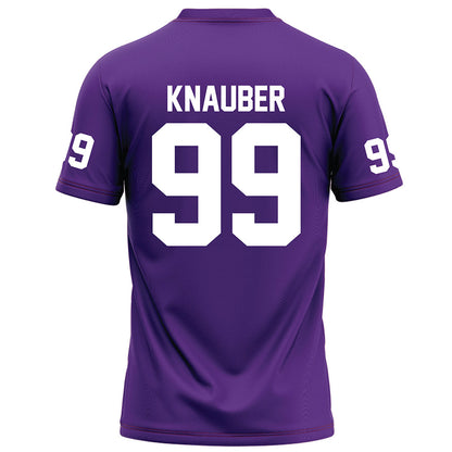 Furman - NCAA Football : Bruce Knauber - Purple Football Jersey-1