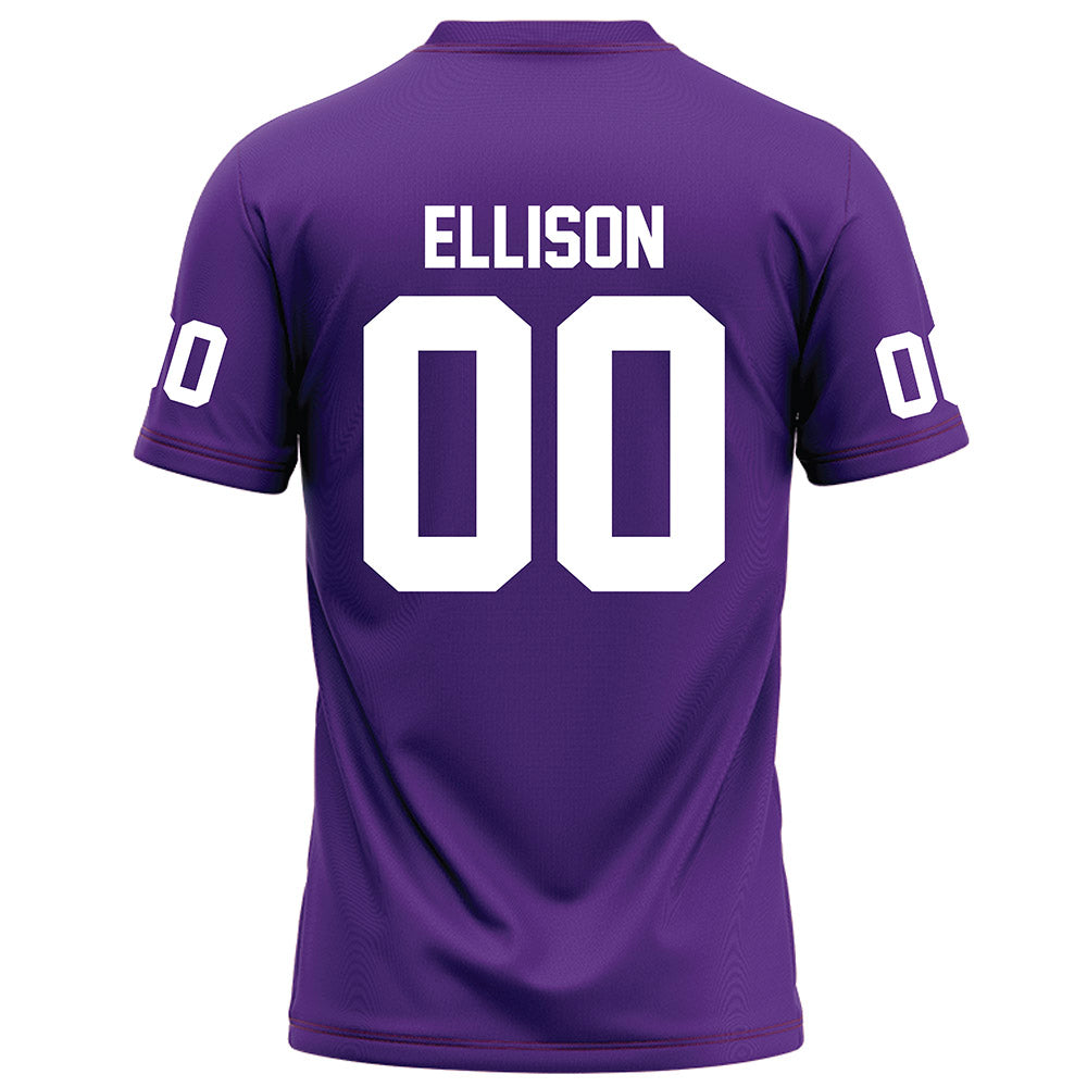 Furman - NCAA Football : Caleb Ellison - Purple Football Jersey-1