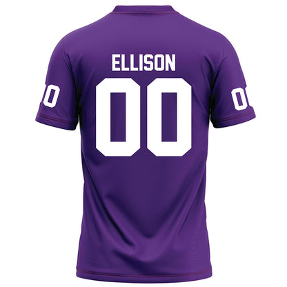 Furman - NCAA Football : Caleb Ellison - Purple Football Jersey-1
