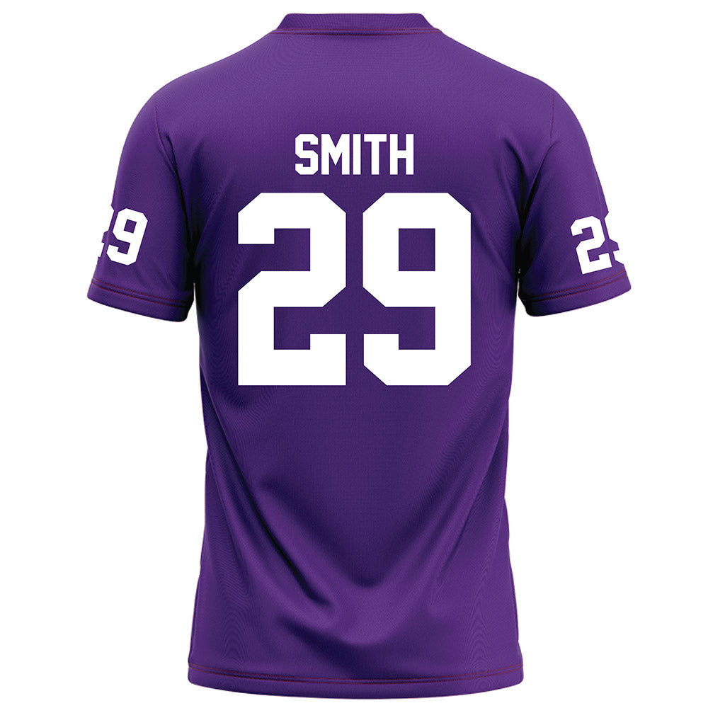 Furman - NCAA Football : Riley Smith - Purple Football Jersey-1