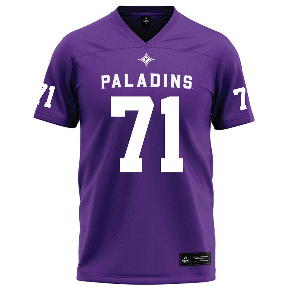 Furman - NCAA Football : Edwin Gaulding - Purple Football Jersey-0