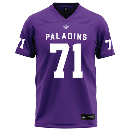 Furman - NCAA Football : Edwin Gaulding - Purple Football Jersey-0