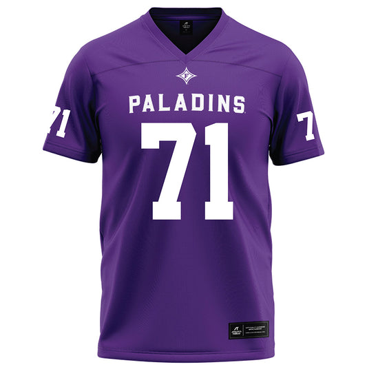 Furman - NCAA Football : Edwin Gaulding - Purple Football Jersey-0