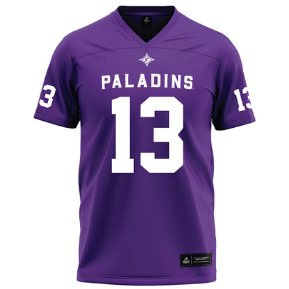 Furman - NCAA Football : Ian Olsen - Purple Football Jersey-0