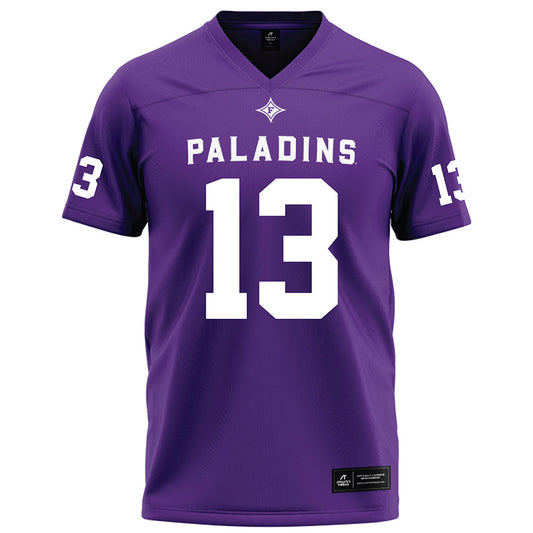 Furman - NCAA Football : Ian Olsen - Purple Football Jersey-0