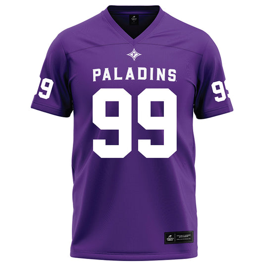 Furman - NCAA Football : Bruce Knauber - Purple Football Jersey-0