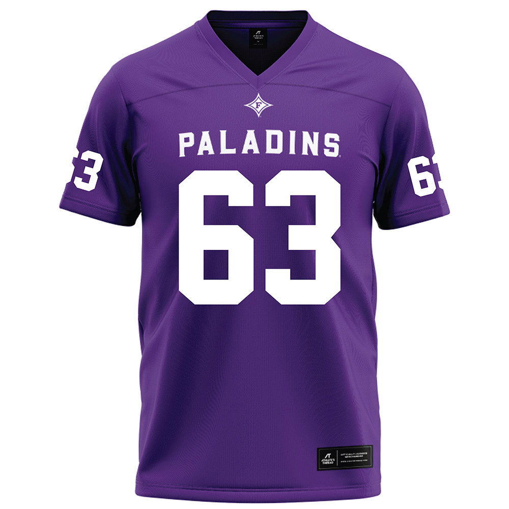 Furman - NCAA Football : Chase Polivchak - Purple Football Jersey-0