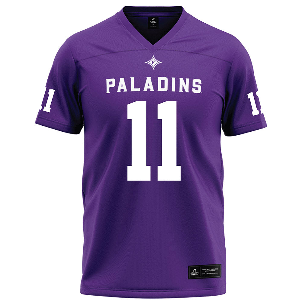 Furman - NCAA Football : Joshua Burrell - Purple Football Jersey-0