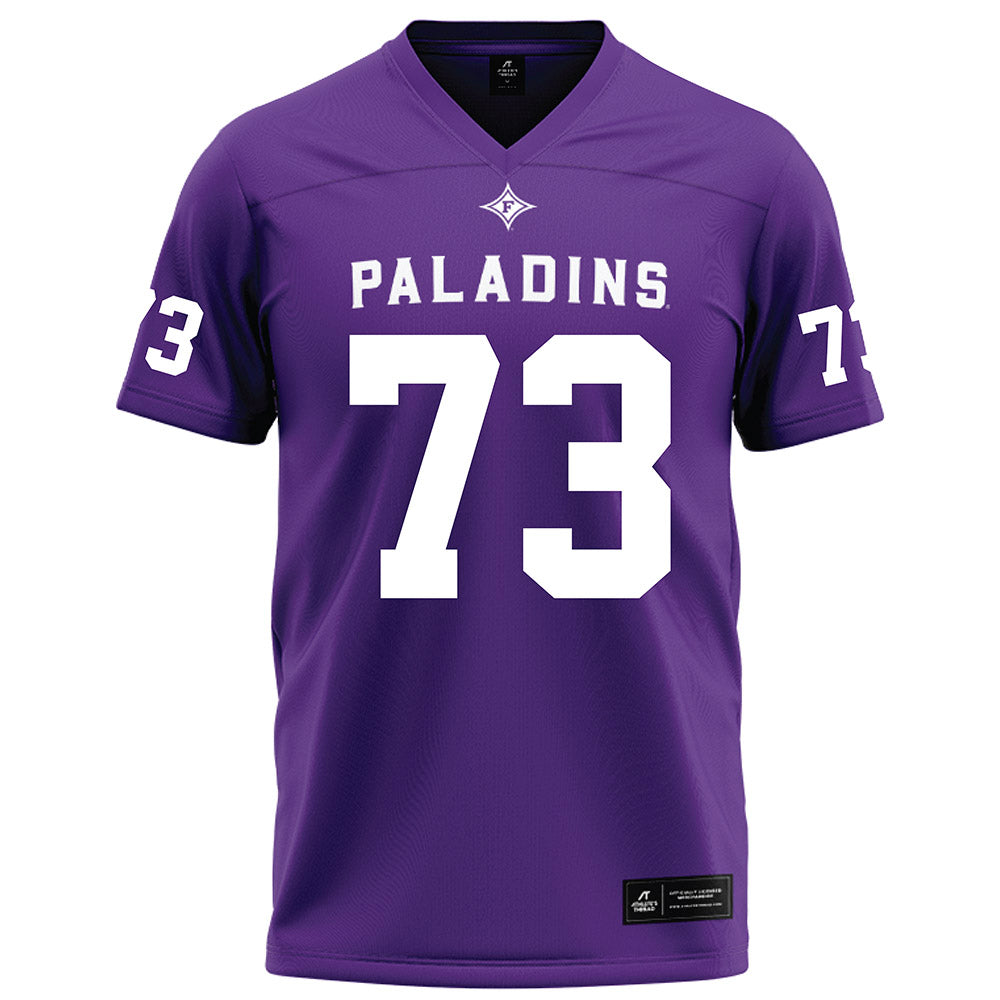 Furman - NCAA Football : Noah Akinsola - Purple Football Jersey-0