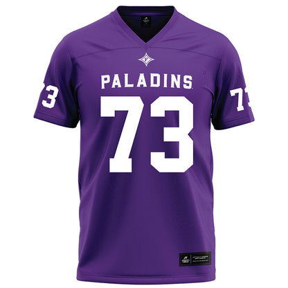 Furman - NCAA Football : Noah Akinsola - Purple Football Jersey-0