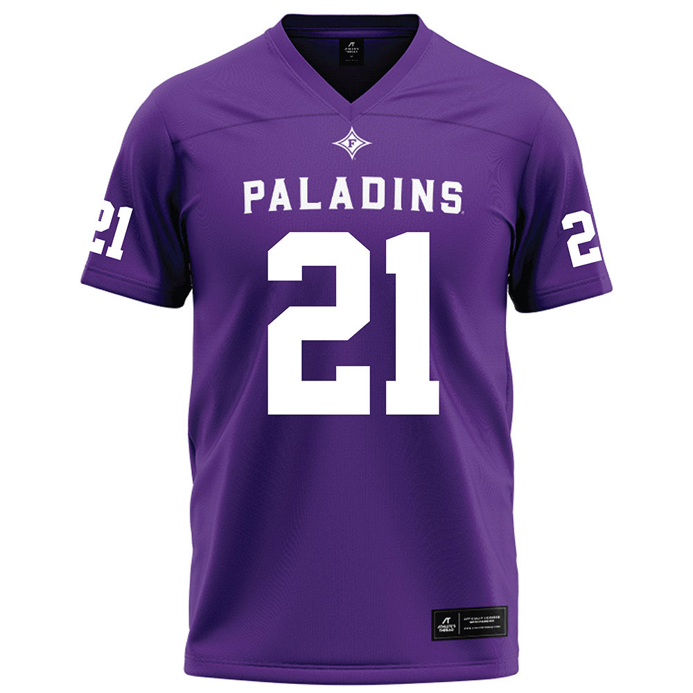 Furman - NCAA Football : Billy Lewis - Purple Football Jersey-0