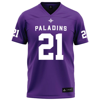 Furman - NCAA Football : Billy Lewis - Purple Football Jersey-0