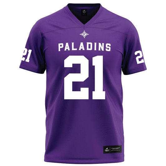 Furman - NCAA Football : Billy Lewis - Purple Football Jersey-0
