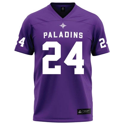 Furman - NCAA Football : Raleigh Herbert - Purple Football Jersey-0