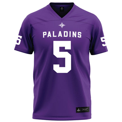 Furman - NCAA Football : Dylan Chiedo - Purple Football Jersey-0