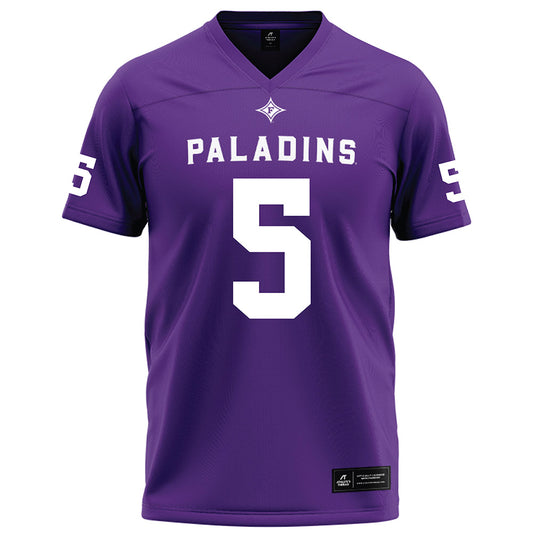 Furman - NCAA Football : Dylan Chiedo - Purple Football Jersey-0