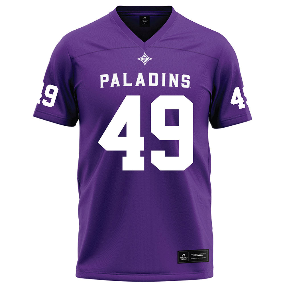 Furman - NCAA Football : Dawson Jones - Purple Football Jersey-0
