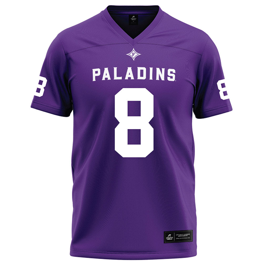 Furman - NCAA Football : Barry Dixon - Purple Football Jersey-0