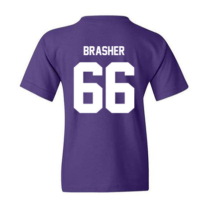 Furman - NCAA Football : Eli Brasher - Replica Shersey Youth T-Shirt-1