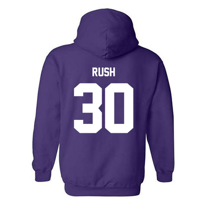 Furman - NCAA Football : Quay Rush - Hooded Sweatshirt Replica Shersey