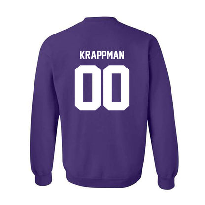 Furman - NCAA Football : Charlie Krappman - Replica Shersey Crewneck Sweatshirt-1