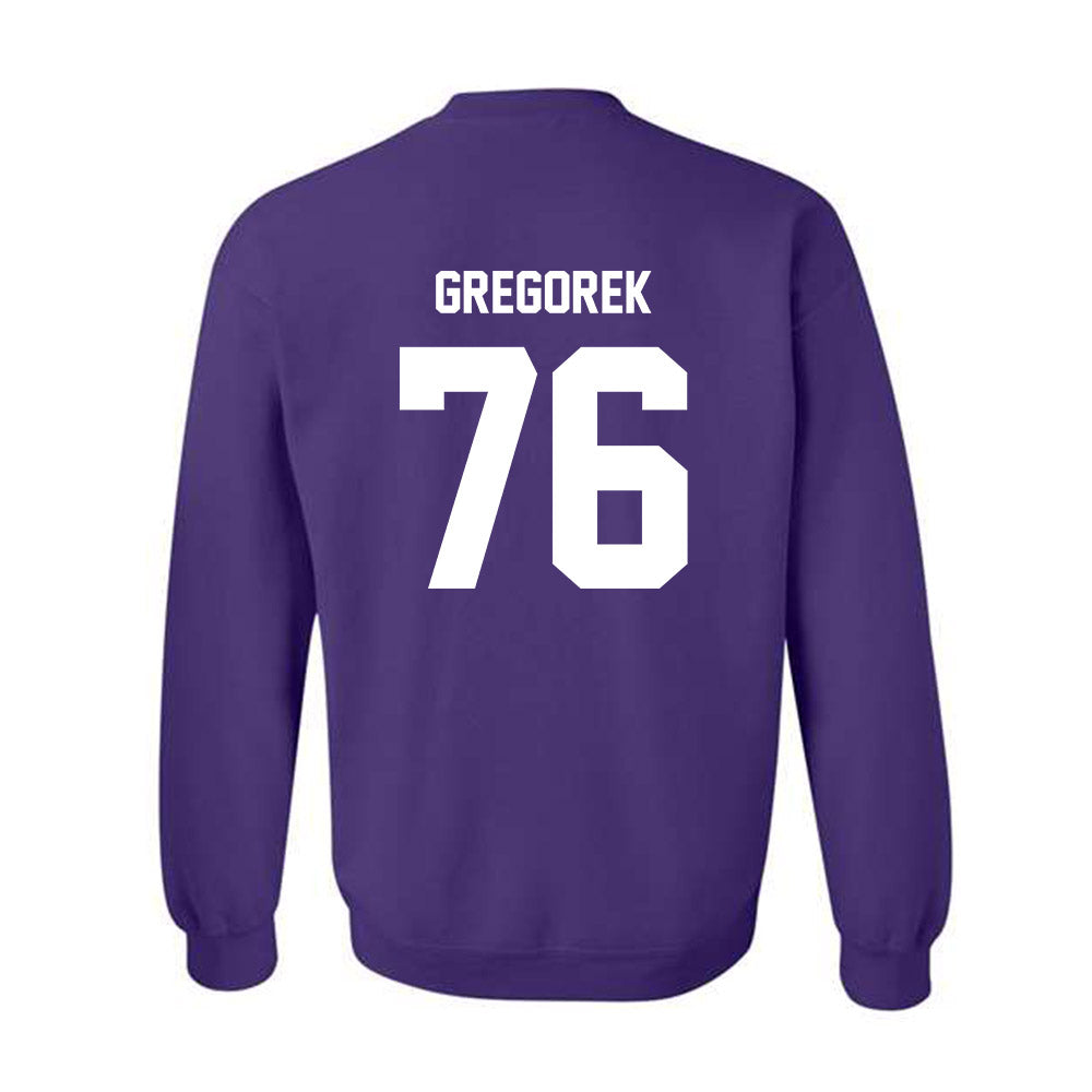 Furman - NCAA Football : Chase Gregorek - Replica Shersey Crewneck Sweatshirt-1