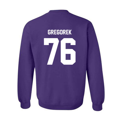 Furman - NCAA Football : Chase Gregorek - Replica Shersey Crewneck Sweatshirt-1
