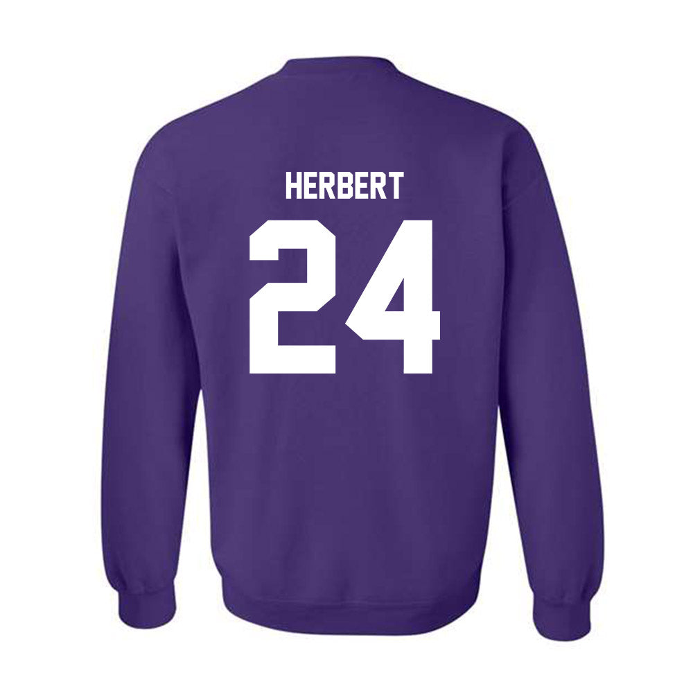 Furman - NCAA Football : Raleigh Herbert - Replica Shersey Crewneck Sweatshirt-1