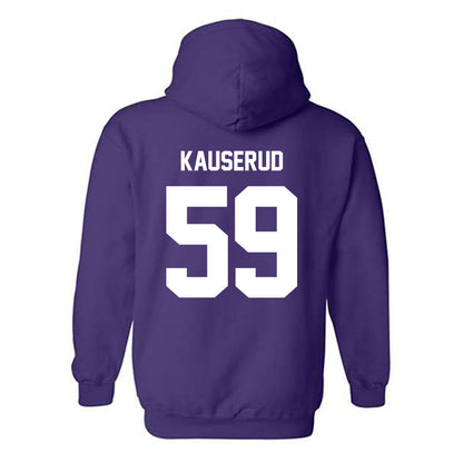 Furman - NCAA Football : Ty Kauserud - Replica Shersey Hooded Sweatshirt