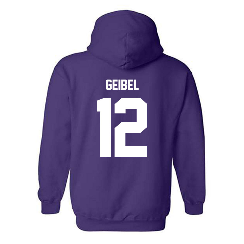 Furman - NCAA Football : Brady Geibel - Replica Shersey Hooded Sweatshirt-1