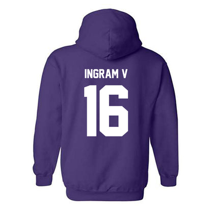 Furman - NCAA Football : Charles Ingram V - Replica Shersey Hooded Sweatshirt