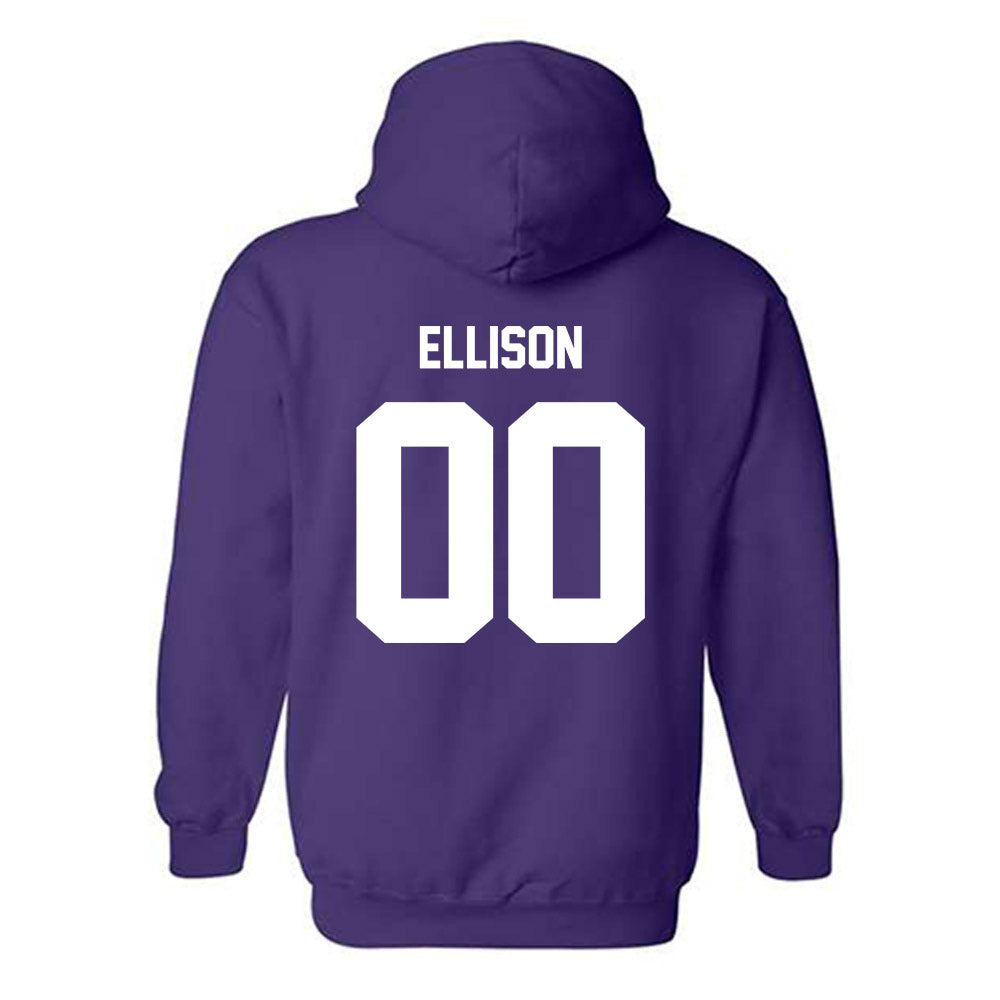 Furman - NCAA Football : Caleb Ellison - Replica Shersey Hooded Sweatshirt-1