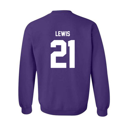 Furman - NCAA Football : Billy Lewis - Replica Shersey Crewneck Sweatshirt-1