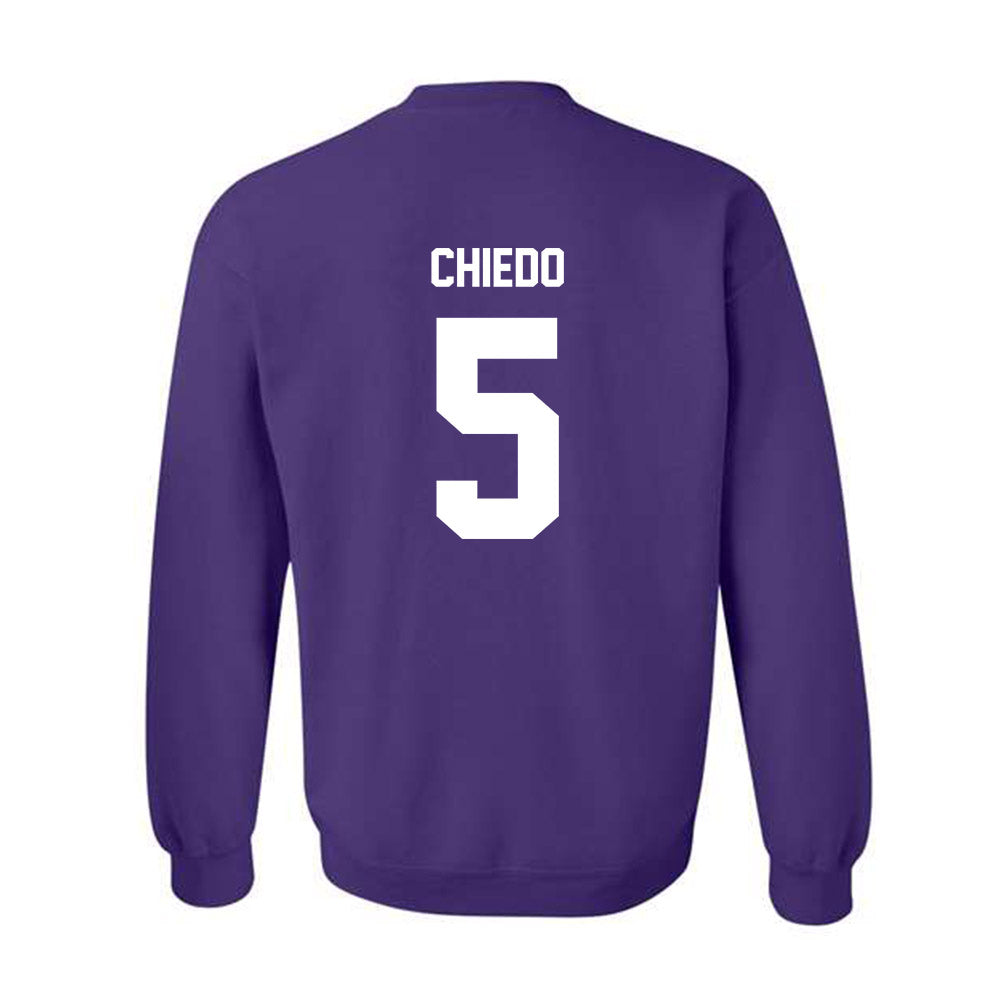 Furman - NCAA Football : Dylan Chiedo - Replica Shersey Crewneck Sweatshirt-1