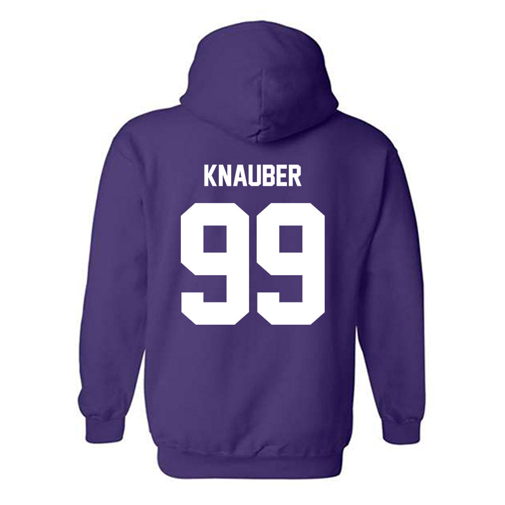 Furman - NCAA Football : Bruce Knauber - Replica Shersey Hooded Sweatshirt-1