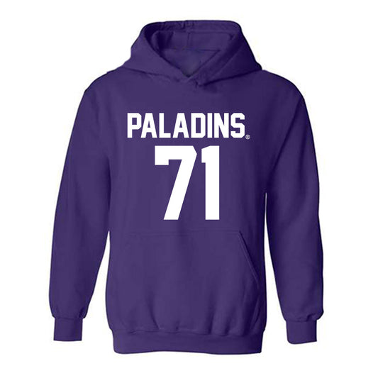 Furman - NCAA Football : Edwin Gaulding - Replica Shersey Hooded Sweatshirt-0