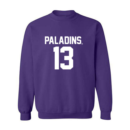 Furman - NCAA Football : Ian Olsen - Replica Shersey Crewneck Sweatshirt-0