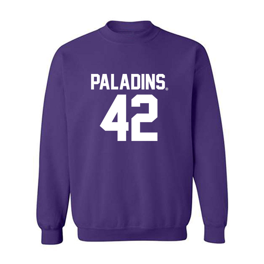 Furman - NCAA Football : Zach Lee - Replica Shersey Crewneck Sweatshirt-0