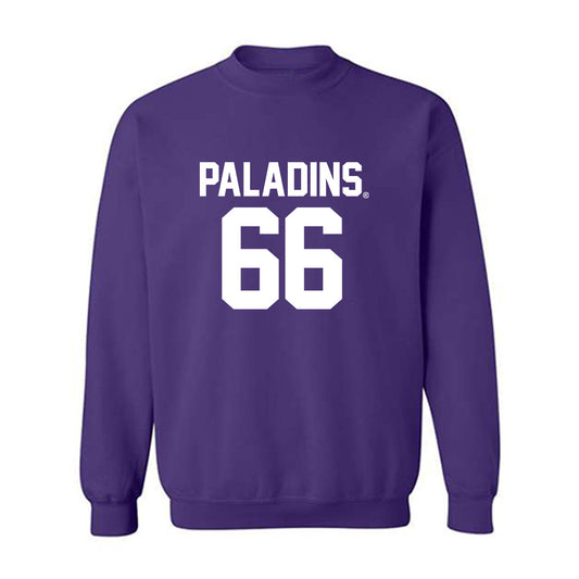 Furman - NCAA Football : Eli Brasher - Replica Shersey Crewneck Sweatshirt-0