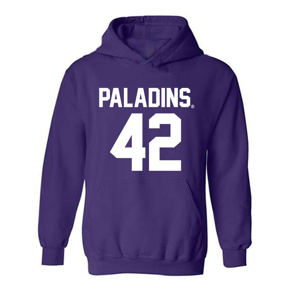 Furman - NCAA Football : Jakeman Pendleton - Replica Shersey Hooded Sweatshirt-0