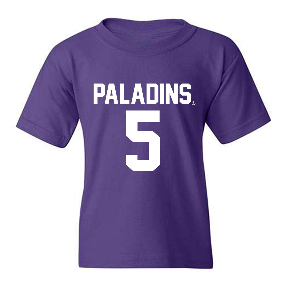Furman - NCAA Football : Dylan Chiedo - Replica Shersey Youth T-Shirt-0