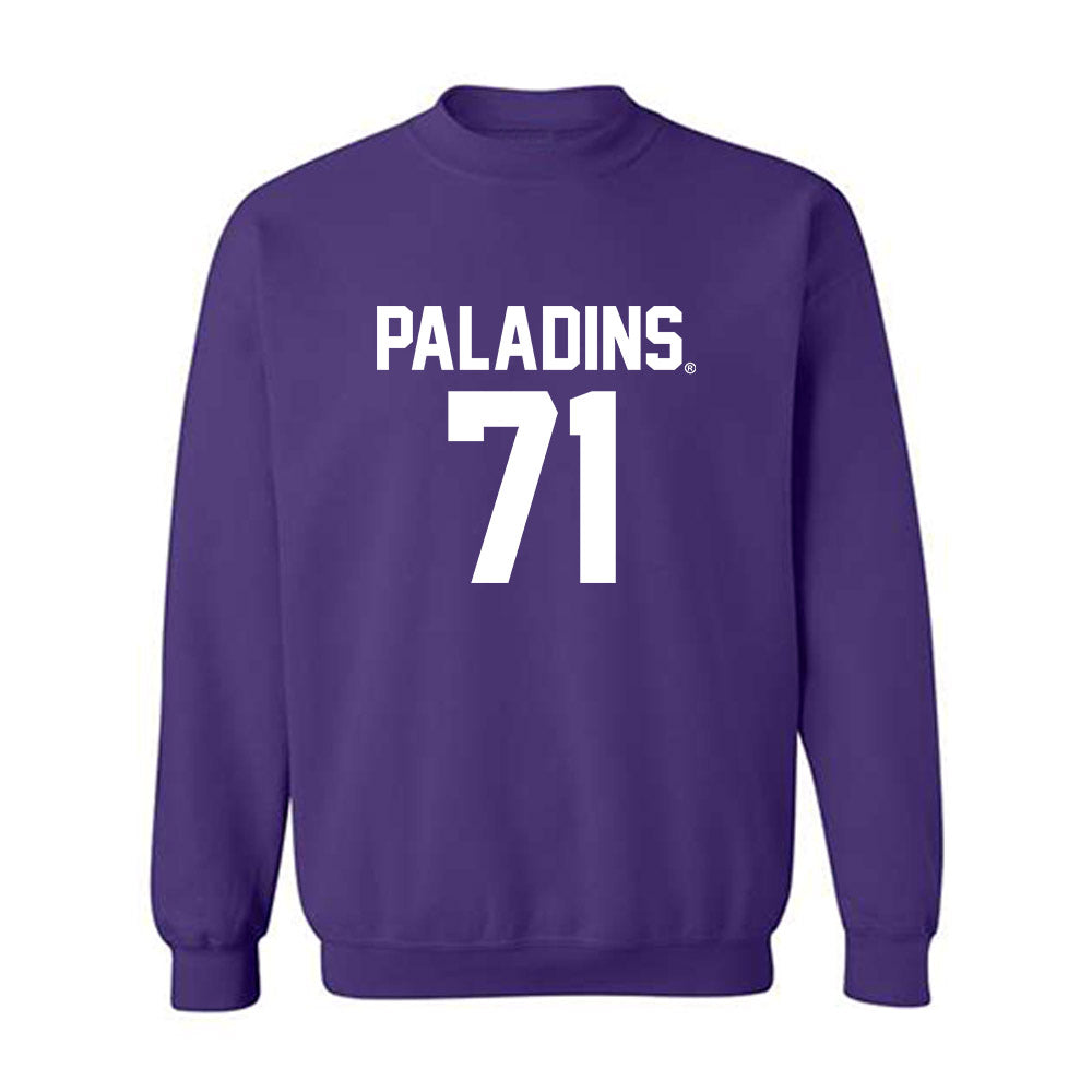 Furman - NCAA Football : Edwin Gaulding - Replica Shersey Crewneck Sweatshirt-0
