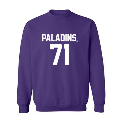 Furman - NCAA Football : Edwin Gaulding - Replica Shersey Crewneck Sweatshirt-0