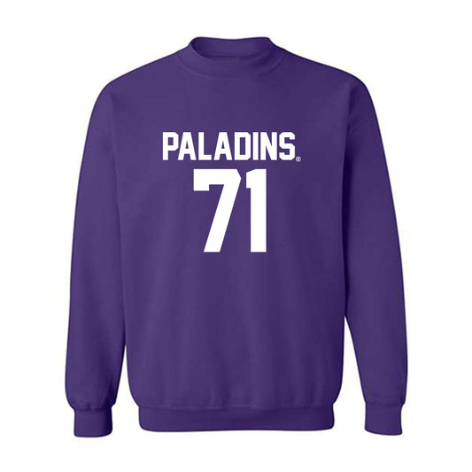 Furman - NCAA Football : Edwin Gaulding - Replica Shersey Crewneck Sweatshirt-0
